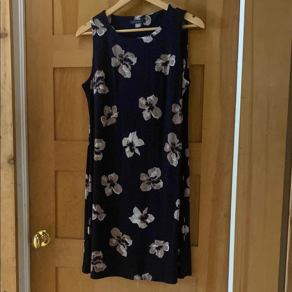Tommy Hilfiger Navy Floral Midi Dress